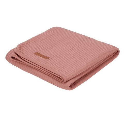 Couverture d'été Pure Pink Blush pour lit d'enfant | Little Dutch
