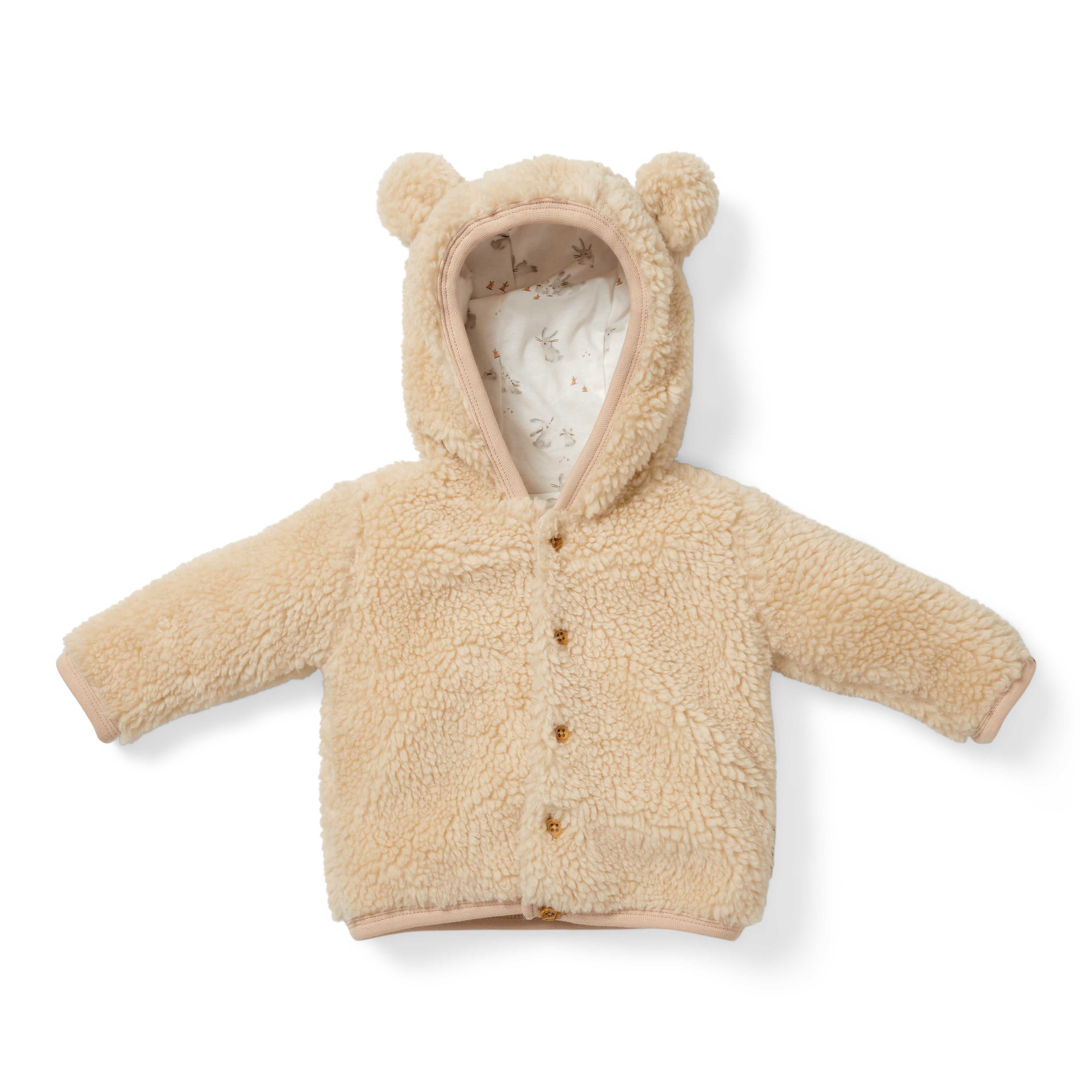 Veste en Teddy Sable pour Bébés Nouveau-nés