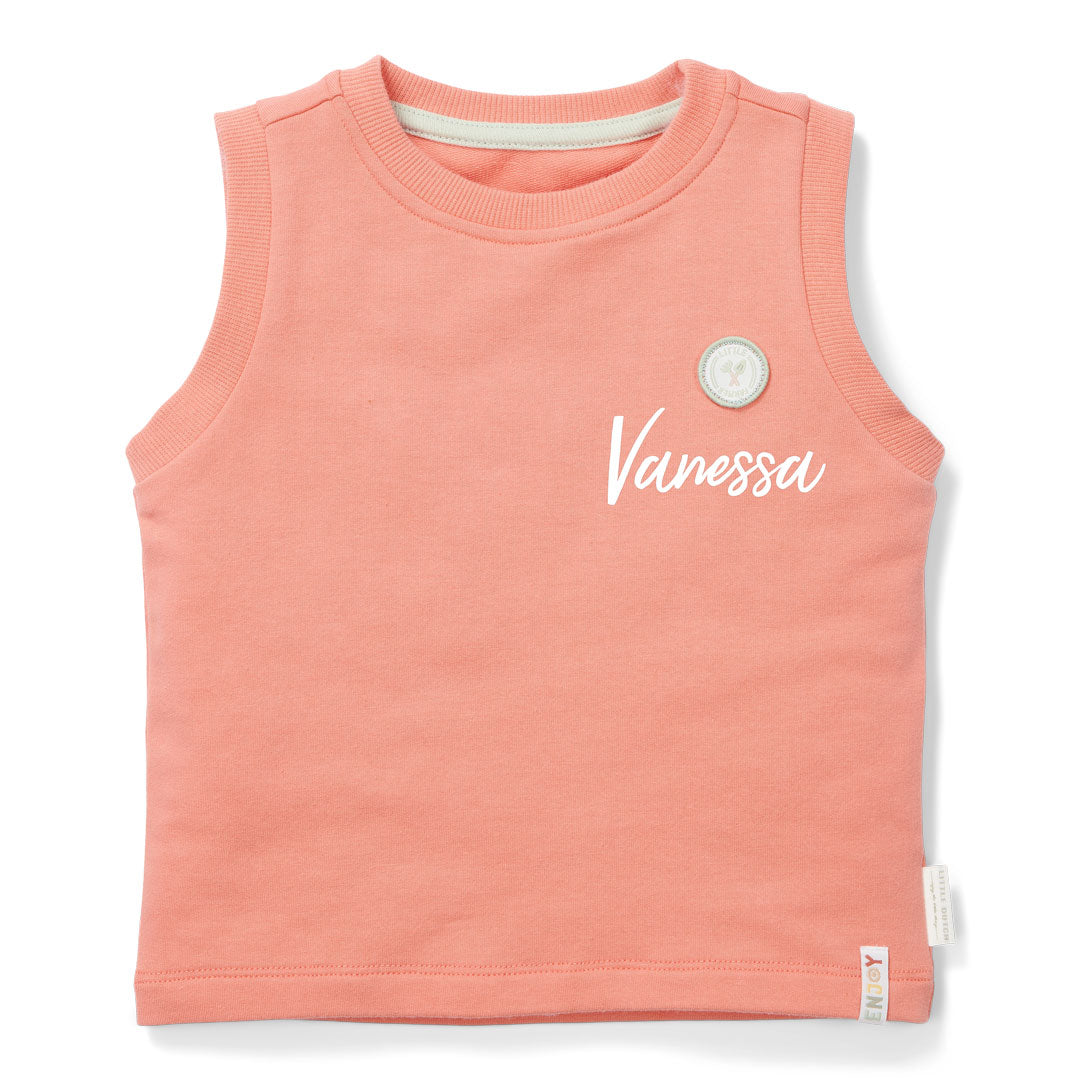 Top Little Farmer Red – Kinder Top mit Bauernhofmotiv