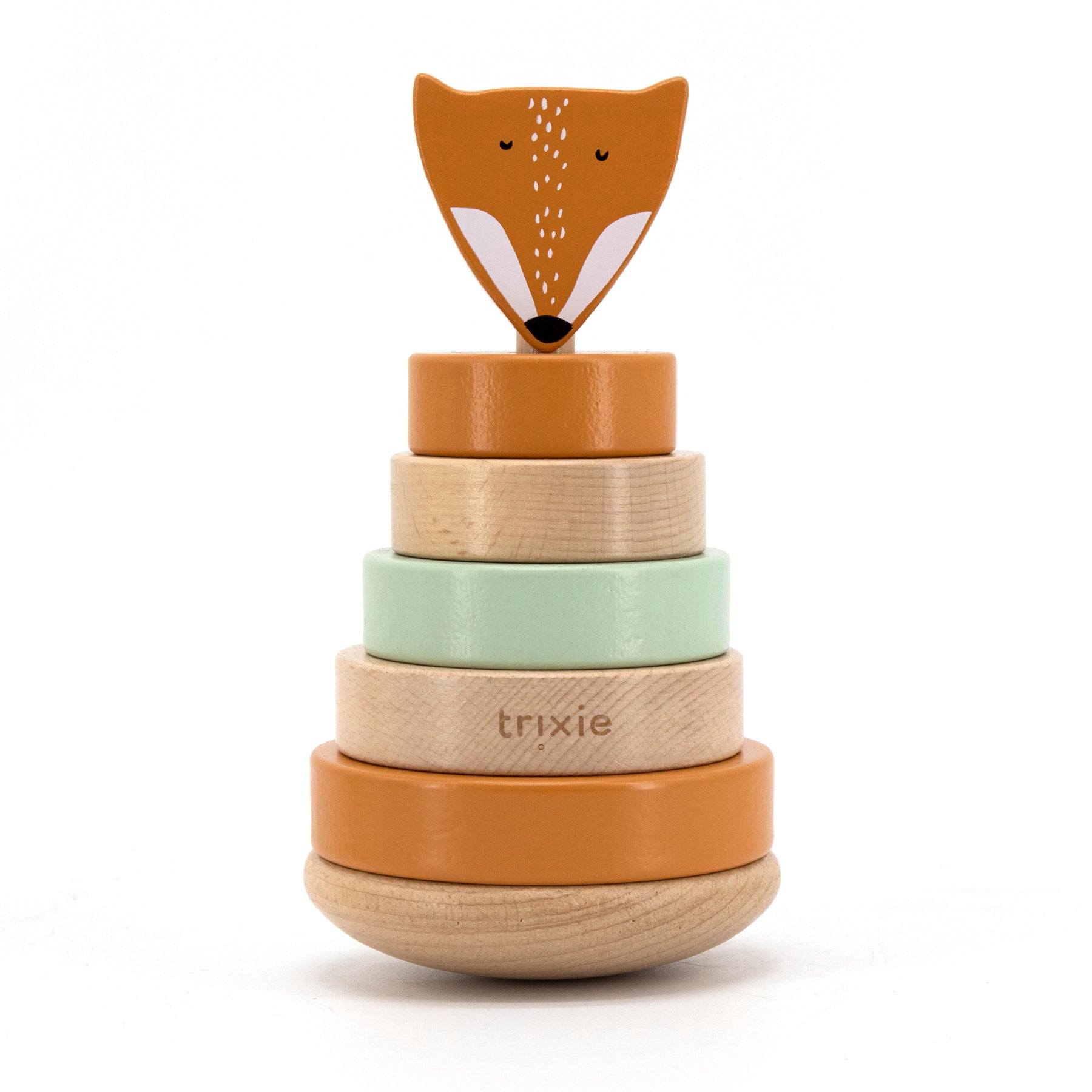Mr. Fox Wooden Stacking Tower - for Birth | Trixie