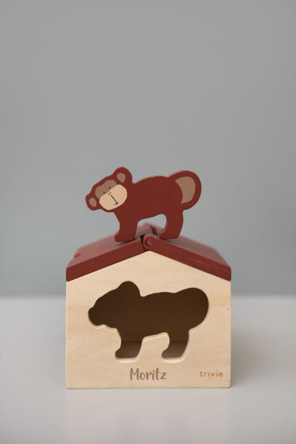 Wooden Shape Matching Game – Mr. Monkey | Trixie