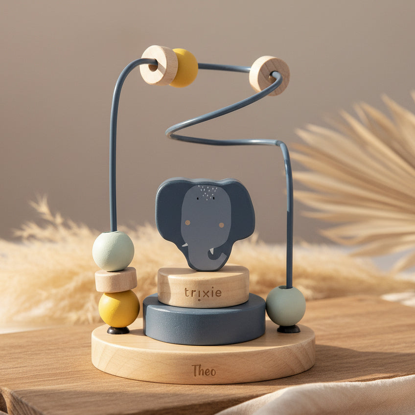 Wooden Motor Skills Loop - Elephant Woman | Trixie