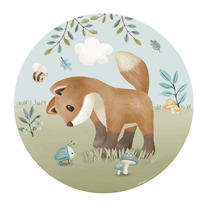 Papier peint intissé rond « Forest Friends » | Little Dutch