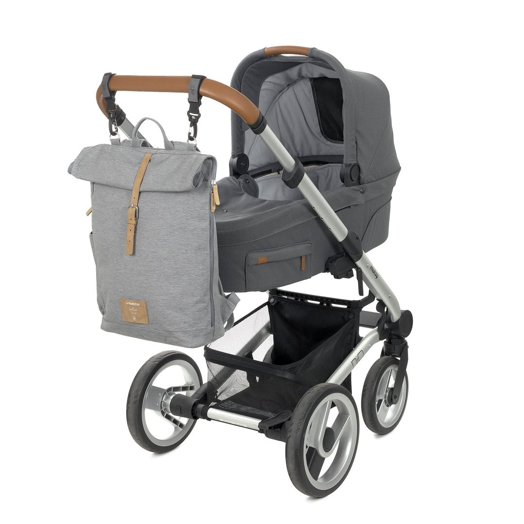 Changing Backpack - Rolltop Backpack, Grey Mélange (Limited Edition) | Lässig