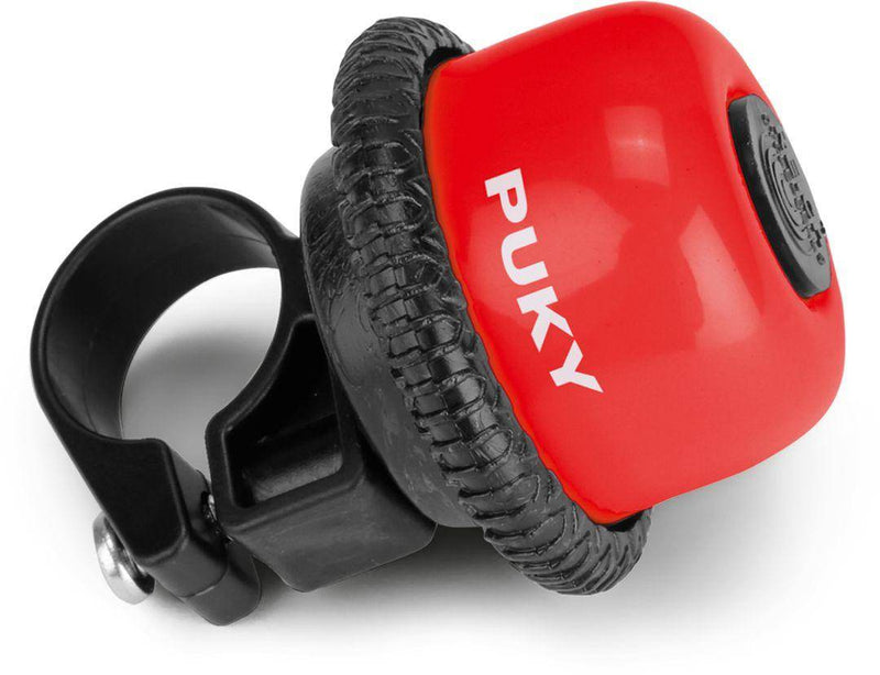 Sonnette rotative pour draisiennes et trottinettes, rouge | PUKY