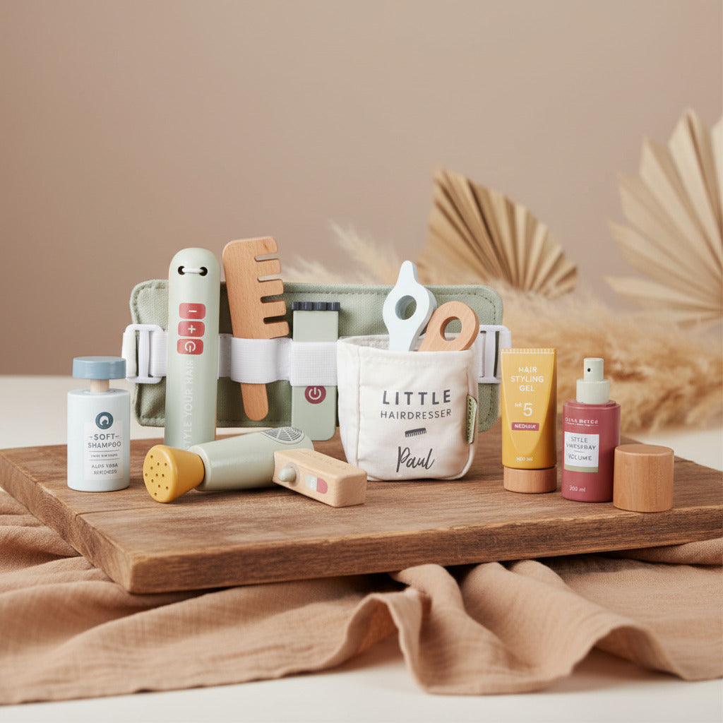 Children's Wooden Hairdressing Set