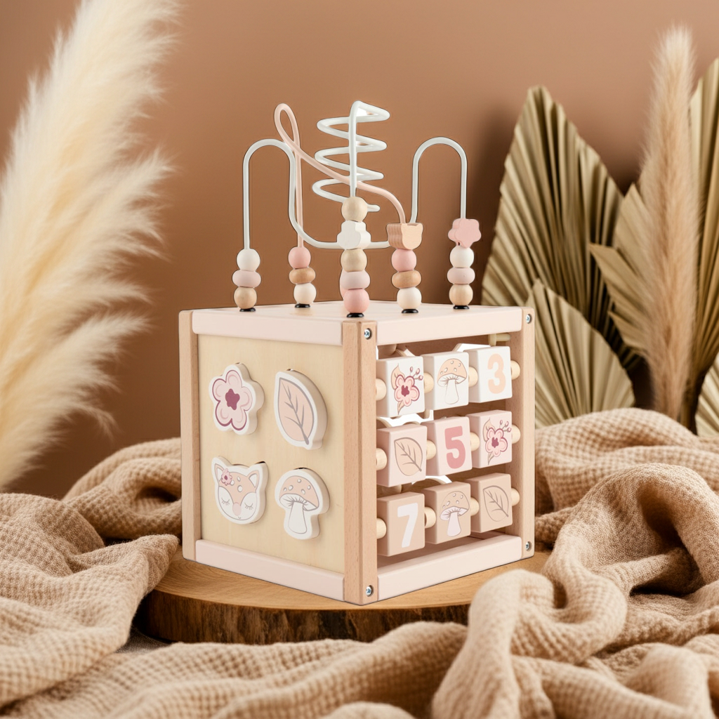 Cube d'activités faon Ella bois | bieco