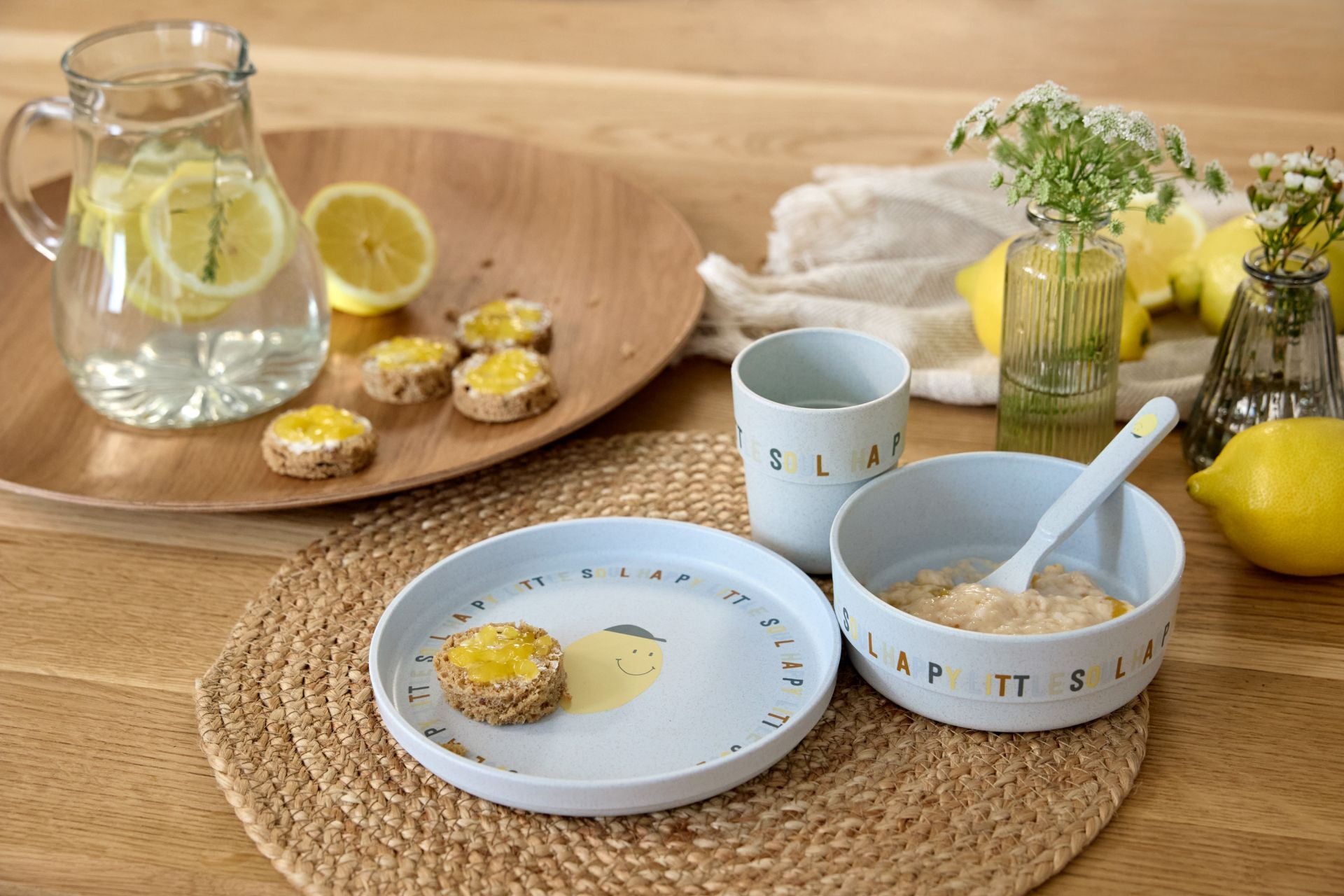 Kindergeschirr Set Happy Fruits - Lemon  | Lässig
