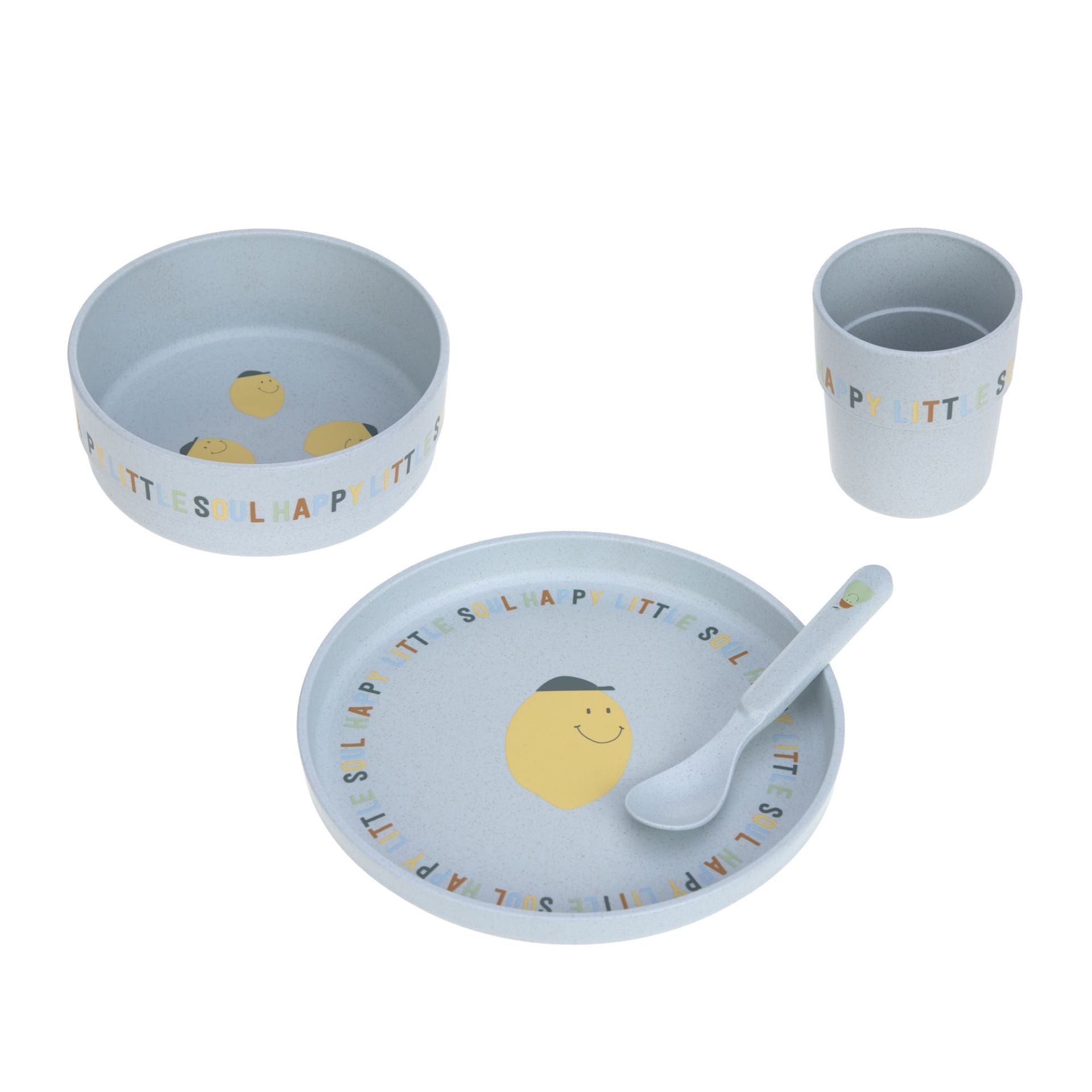 Kindergeschirr Set Happy Fruits - Lemon  | Lässig
