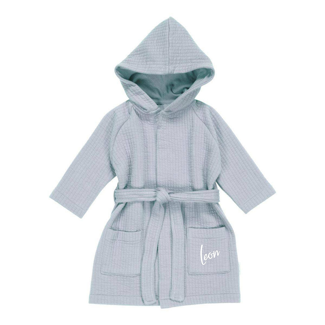 Pure Soft Blue Bathrobe for Babies and Children