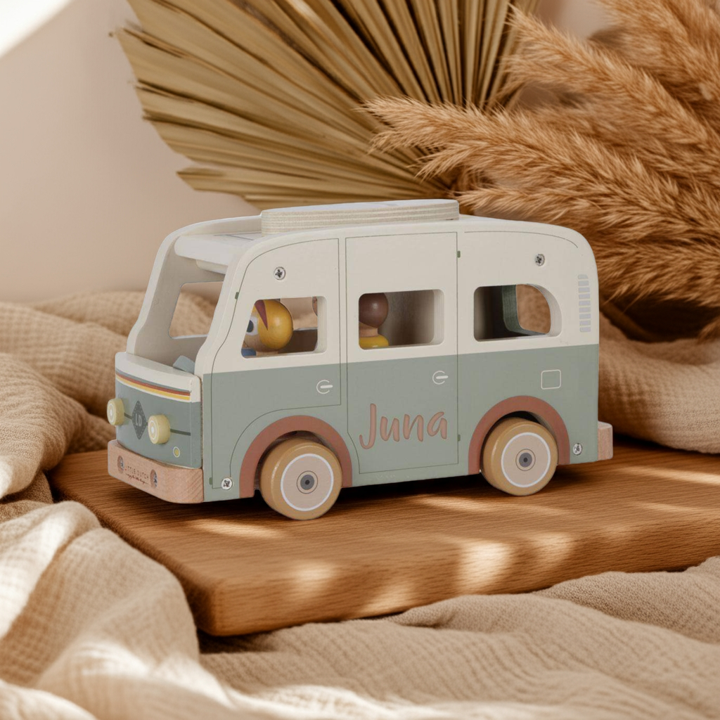Wohnmobil Retro Camper mit Spielfiguren – Rollenspiel für Kinder