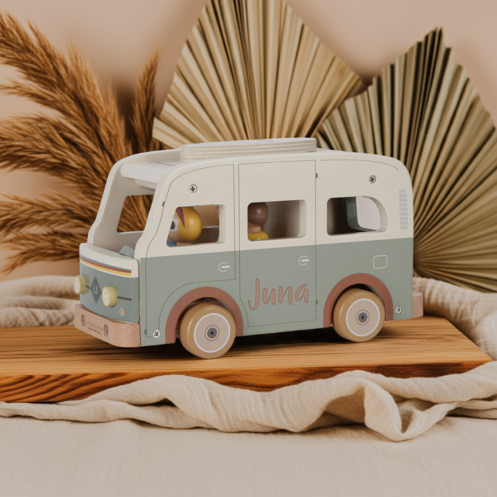 Wohnmobil Retro Camper mit Spielfiguren – Rollenspiel für Kinder