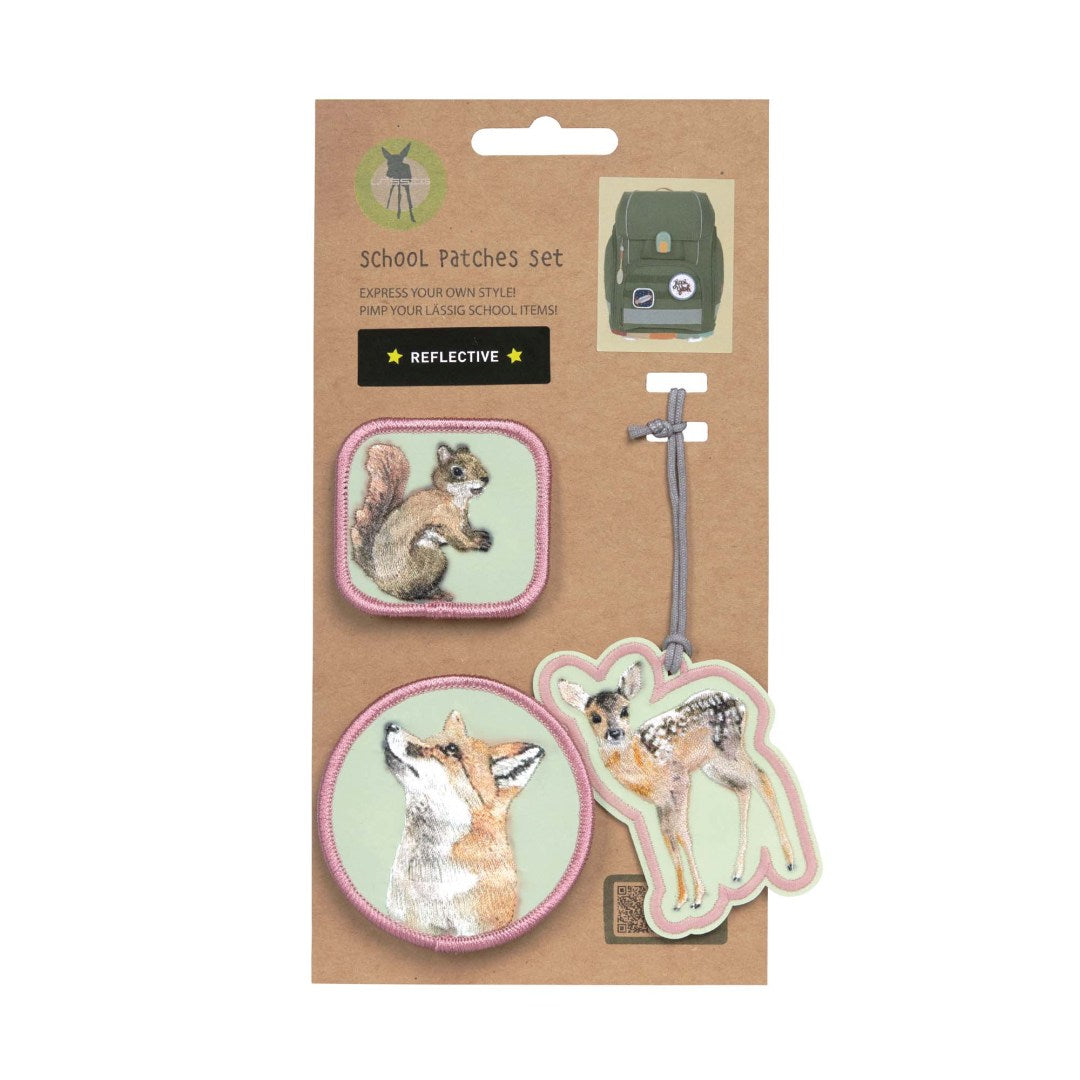 Patchs et pendentifs pour cartable forêt | Lässig