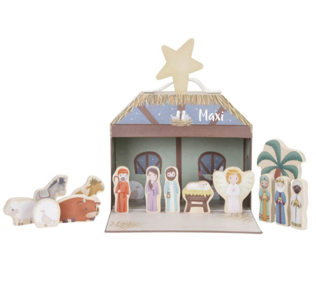 Weihnachtskrippe X-Mas mit Spielkoffer