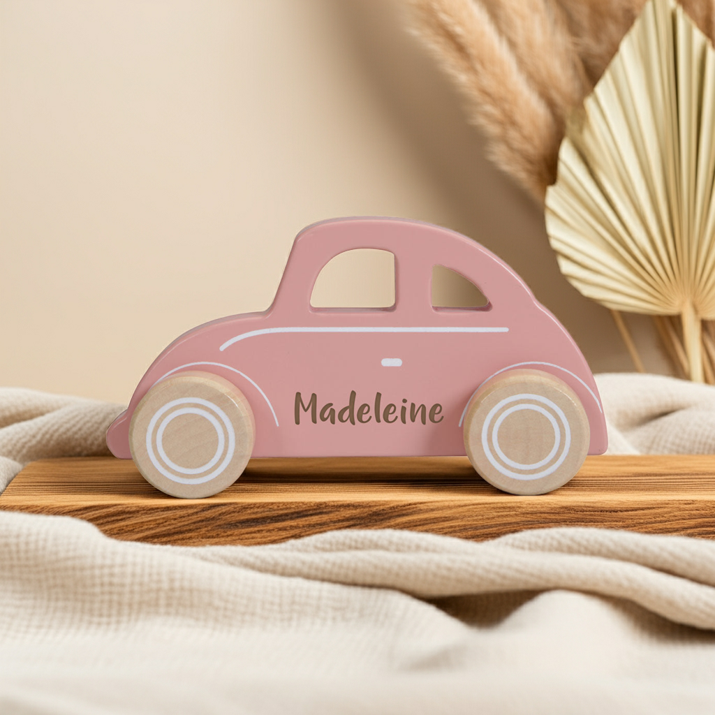 Auto Holz Pink / Rosa