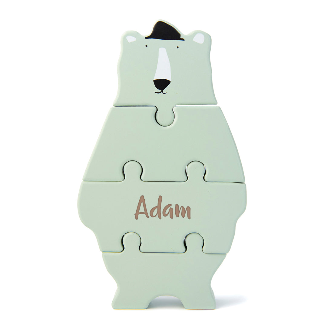 Wooden puzzle figure – Mr. Polar Bear | Trixie